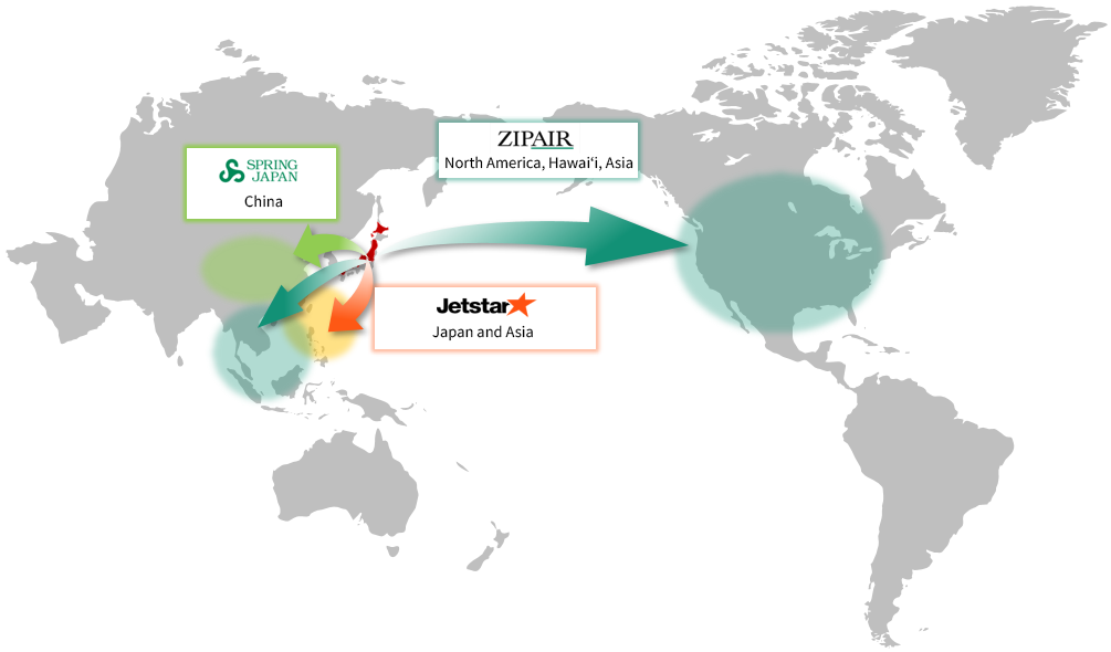 JAL Group LCC Route Network