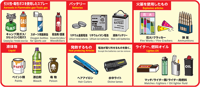 What are some airline regulations regarding checked and carry-on luggage?