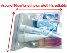 Around 40cm(length plus width) is suitable Around 40cm(length plus width) is suitable