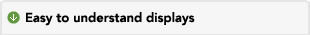 Easy to understand displays
