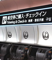 Photo: Airline Ticket Purchase & Check-in Counter
