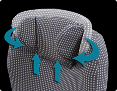 Photo: Headrests Adjustable to Individual Preferences