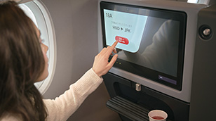 Image of operating a 13-inch personal monitor