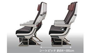 Image of Leg space has been further expanded by devising storage around the knees.