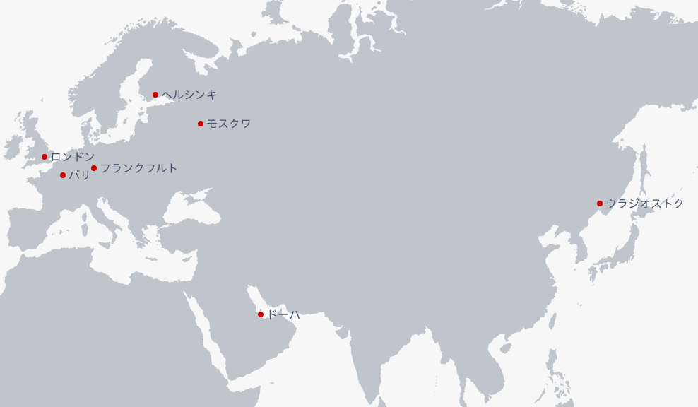 ヨーロッパ・中近東の地図