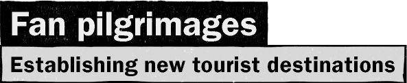 Fan pilgrimages / Establishing new tourist destinations