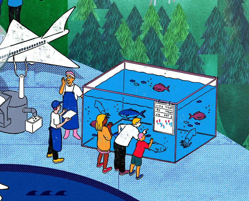Seafood markets / Vibrant centers of activity