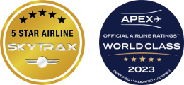 SKYTRAX「5スター」 APEX「WORLD CLASS」