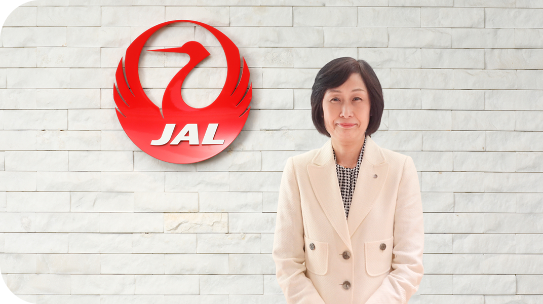 JAL、CEOの鳥取氏の写真