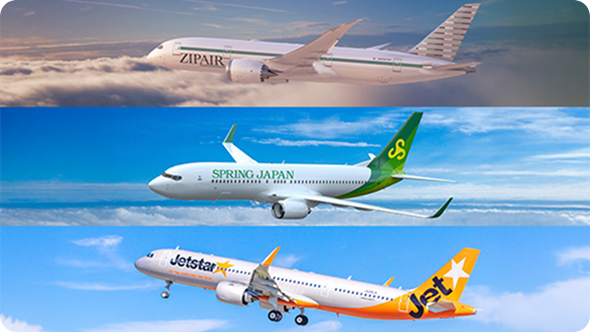 上空を飛ぶ３種のエルシーシー機