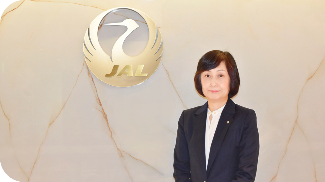 JAL、CEOの鳥取氏の写真